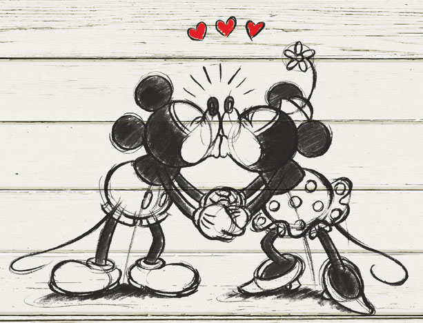 Disney Mickey Minnie imagery for CPG