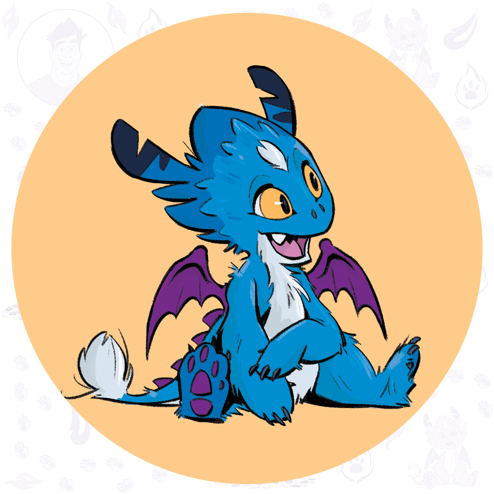 Happy Sitting Bash Orange - 32mm Badge