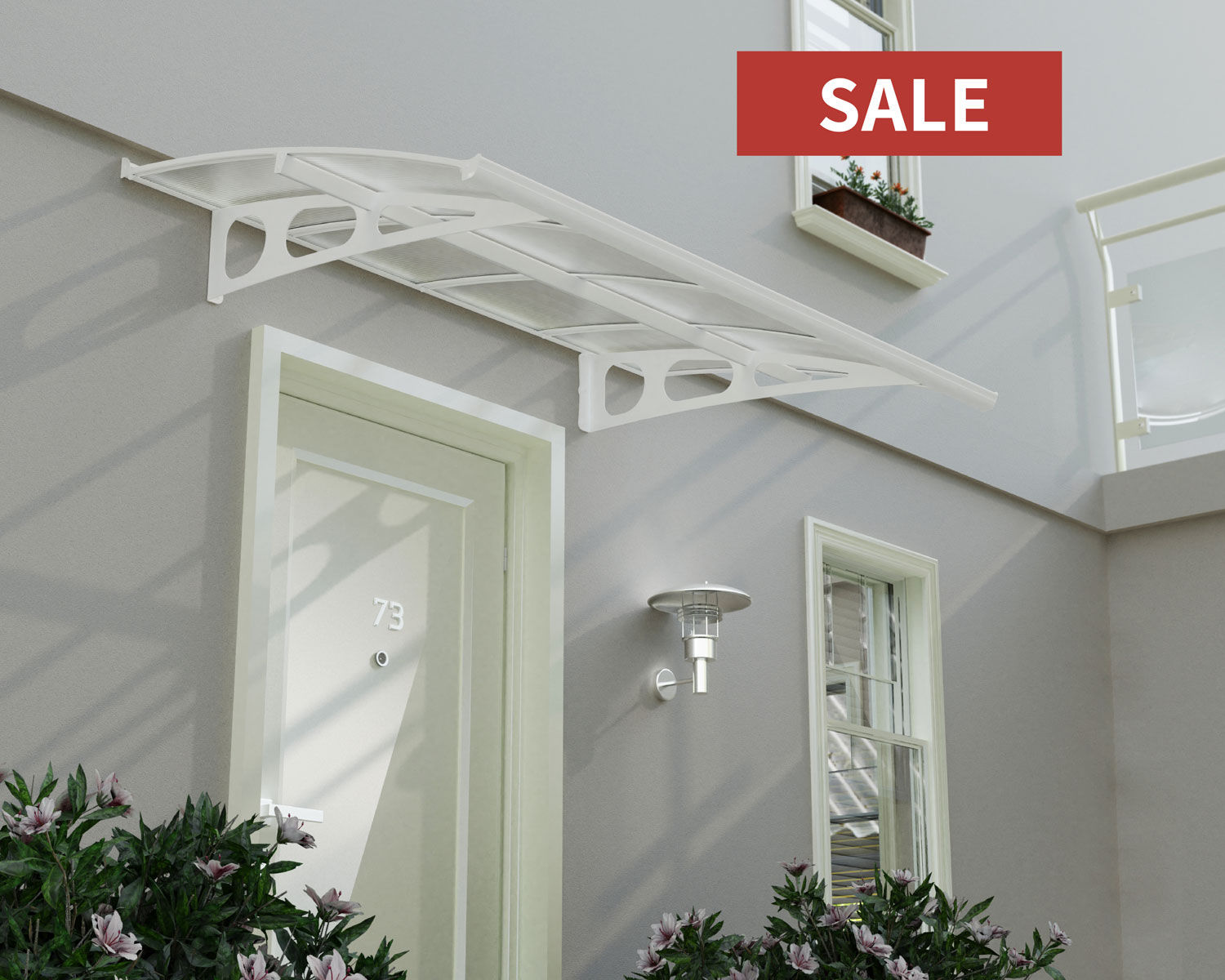 גגון BORDEAUX לבן כפול דופן 1.4X2.2