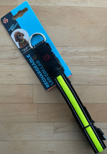 Waggs & Purrs Rechargeable LED Dog Collar Large