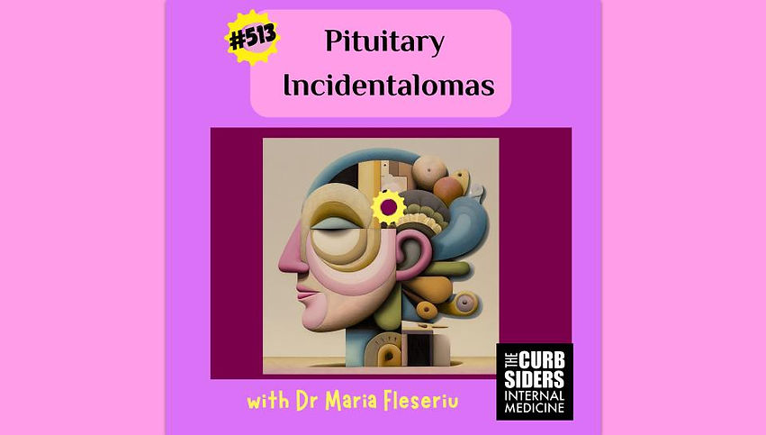 Pituitary Incidentalomas with Dr. Maria Fleseriu, Dr. Mobeen Ahmad, Dr. Matthew Watto, Dr. Paul Williams on the BackTable Curbsiders Podcast