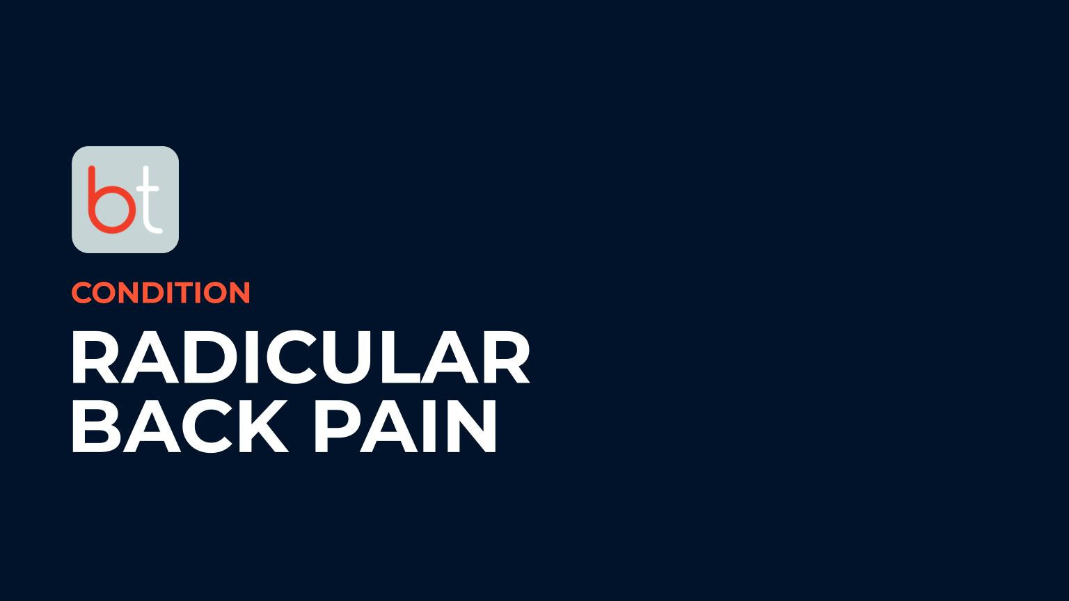 Radicular Back Pain Podcasts
