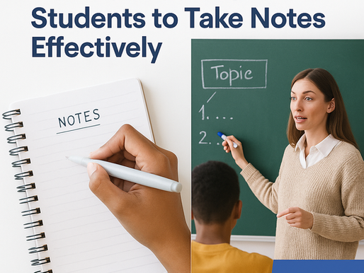 How to Teach ESL Students to Take Notes Effectively