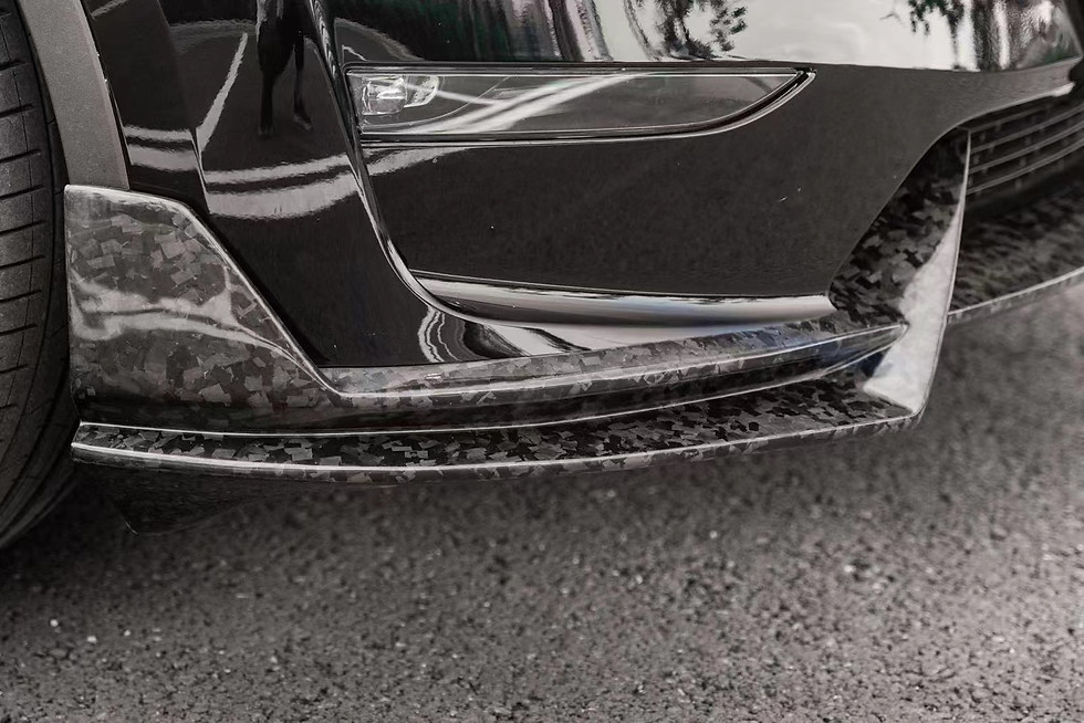 縮圖：Tesla Model Y Dry Carbon Fiber Anterior Lip 