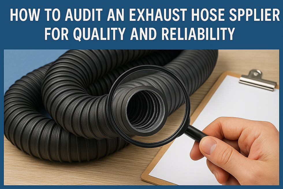 How to Audit an Exhaust Hose Supplier for Quality and Reliability
