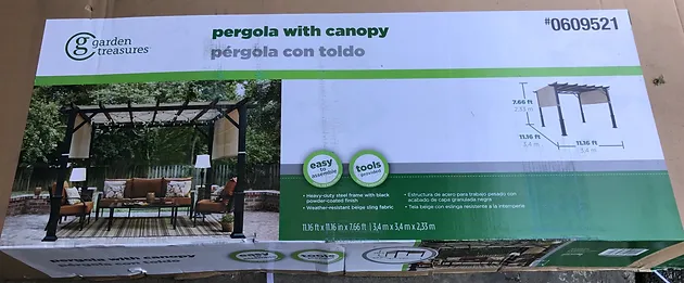 Garden Treasures Pergola With Canopy Review