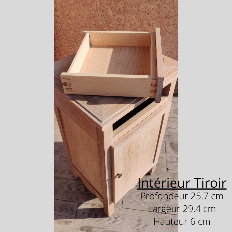 Miniature : Meuble Téléphone en bois massif et son tiroir