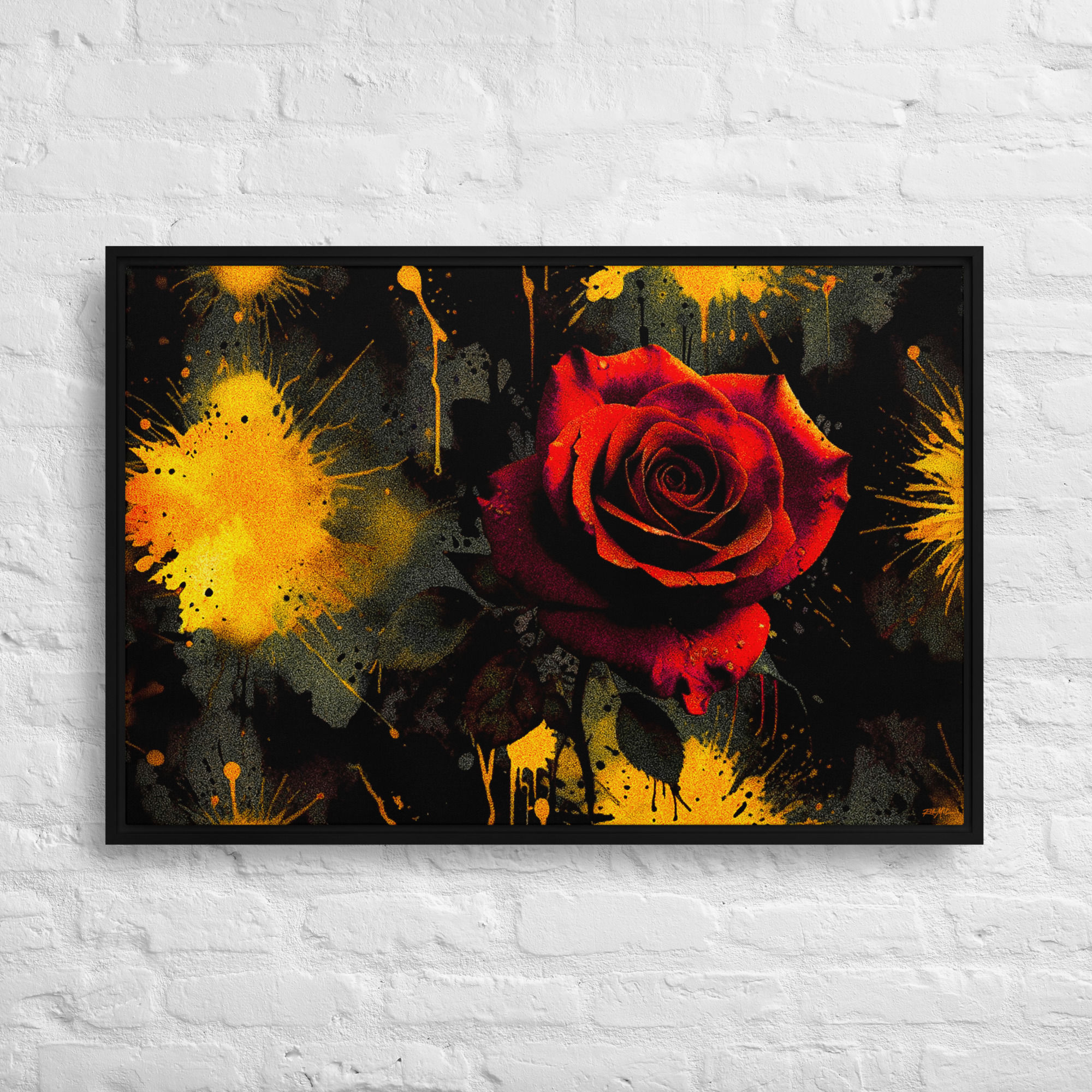 La Rosa - Framed Canvas Wall Art