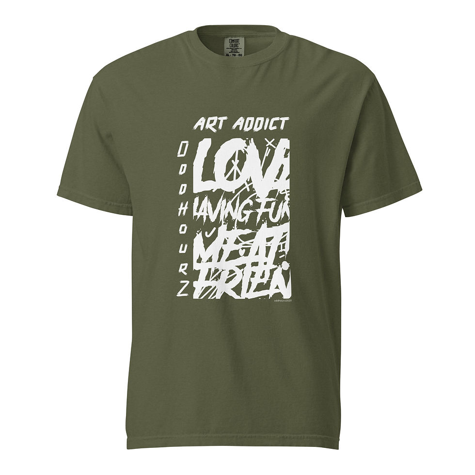 Thumbnail: Art Addict -  Unisex garment-dyed heavyweight