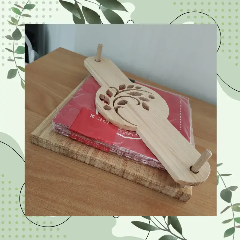 Miniature : Porte-serviettes en bois massif