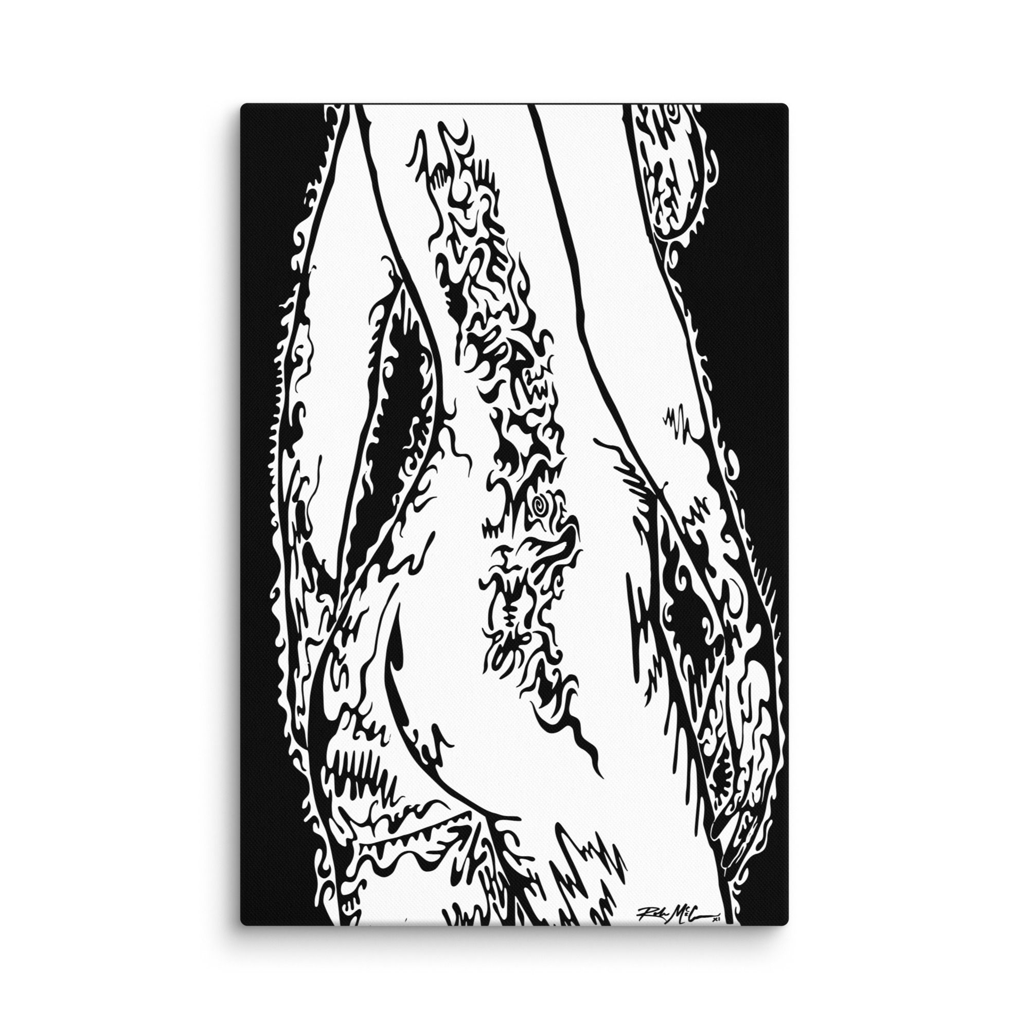 Message WHT  - Framed Canvas Wall Art