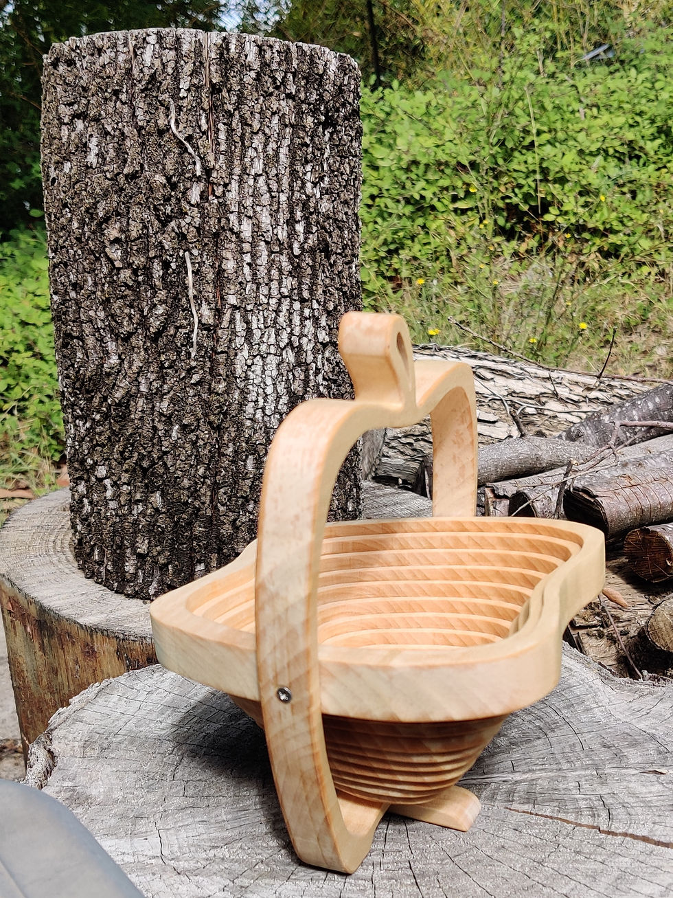 Miniature : Panier en bois massif déplié