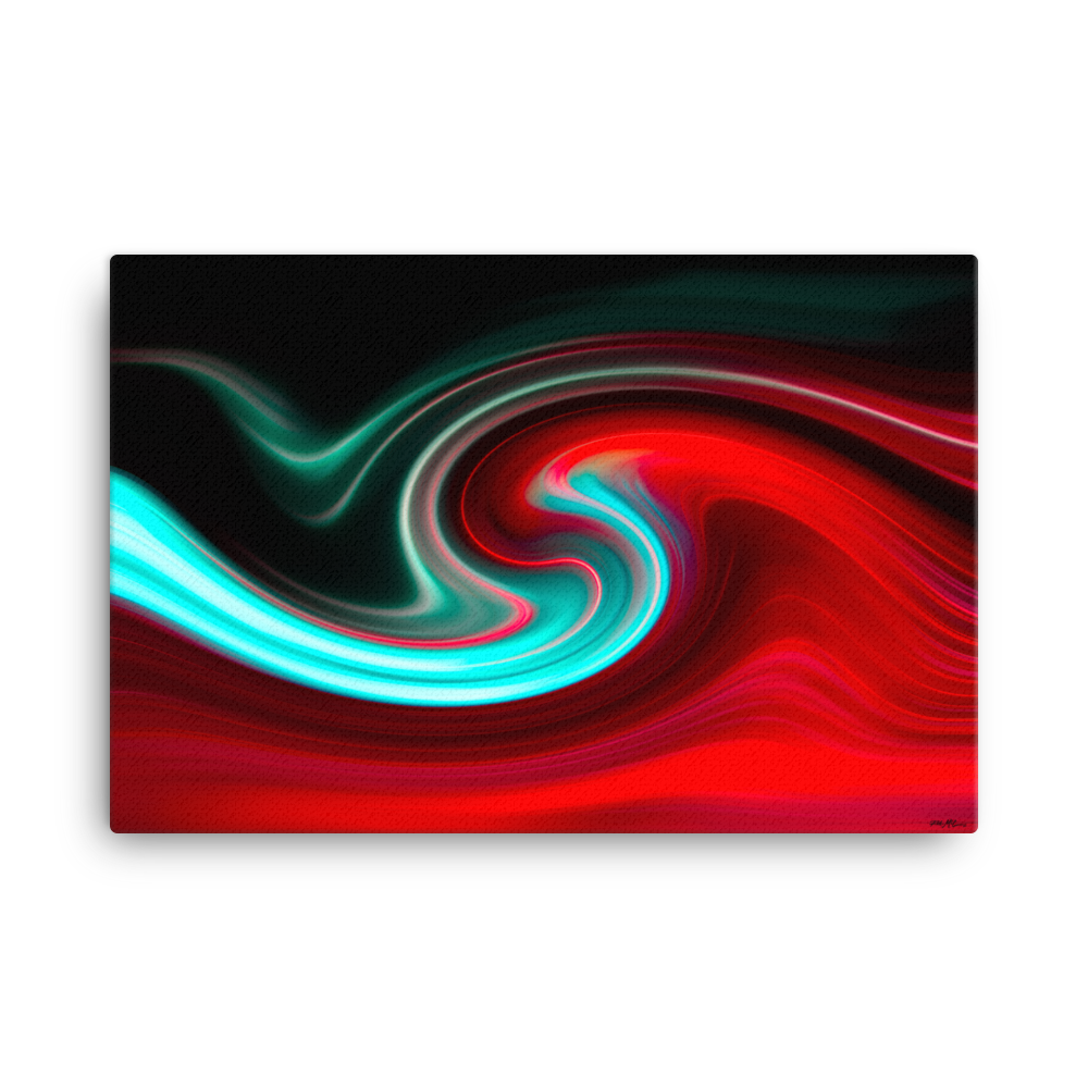 Lava Teal - Stretche Canvas Wall Art