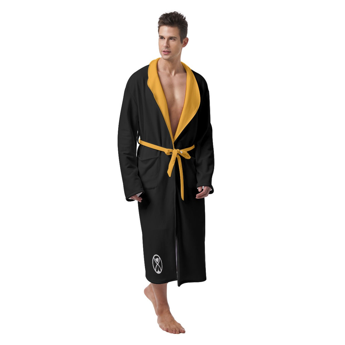 All-Over Print Men's Heavy Fleece Robe