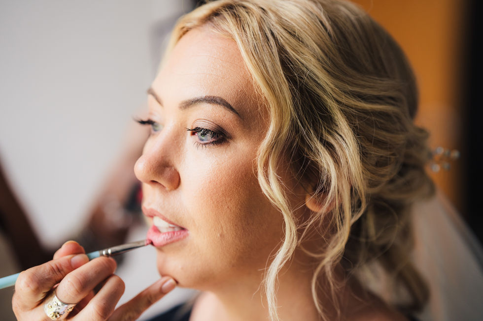 WBridal make up at Oldwalls Gower, Swansea wedding photographer