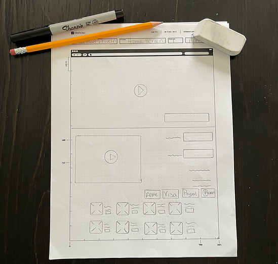 Paper wireframe