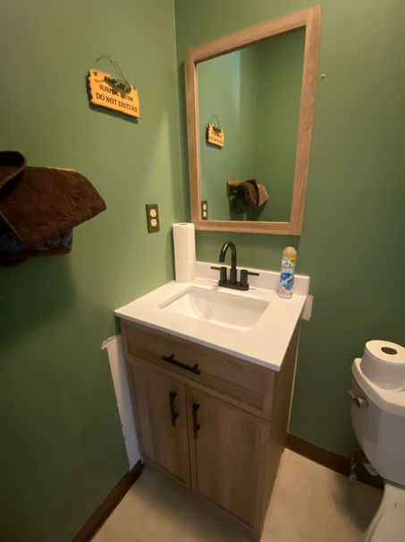 Vanity and Mirror installation