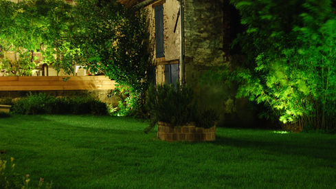 Le petit Jardin la nuit