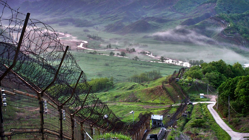 Image of demilitarized zone in South Korea