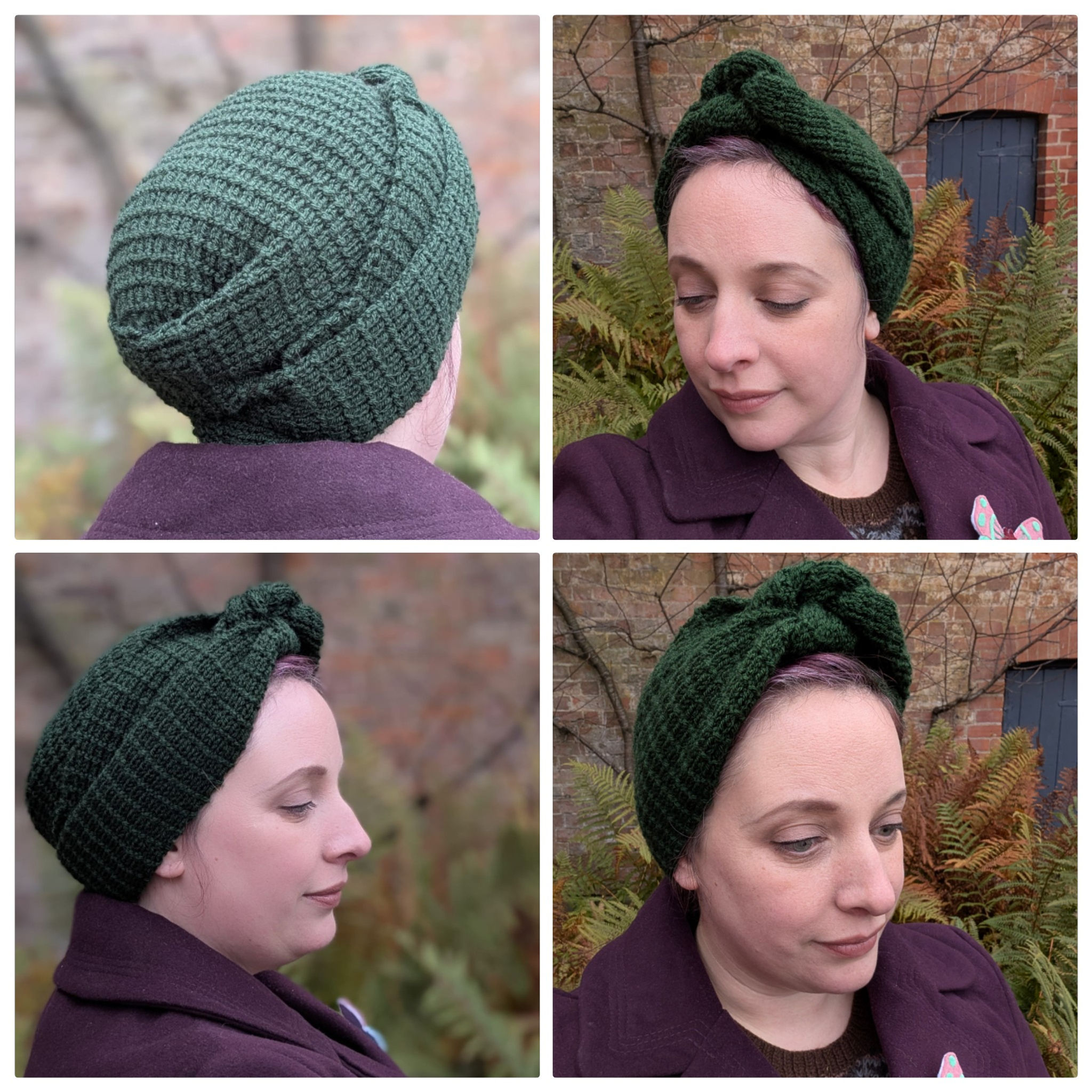 Jumping Hurdles Turban Knitting Pattern