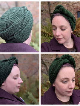 Jumping Hurdles Turban - my first knitting pattern