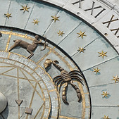 Zodiac Clock Detail