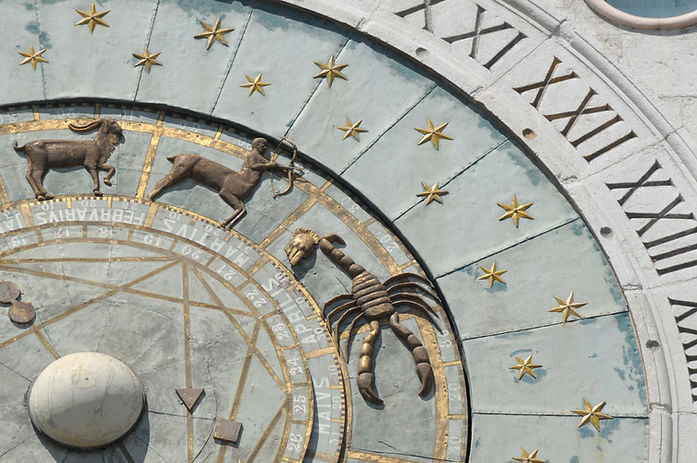 Dettaglio dell'orologio zodiacale