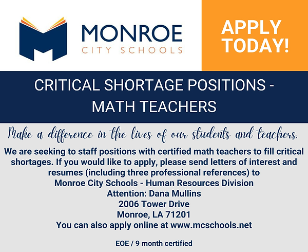 Positions Available MCSB