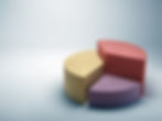 Abstract business pie chart made from colored concrete .jpg