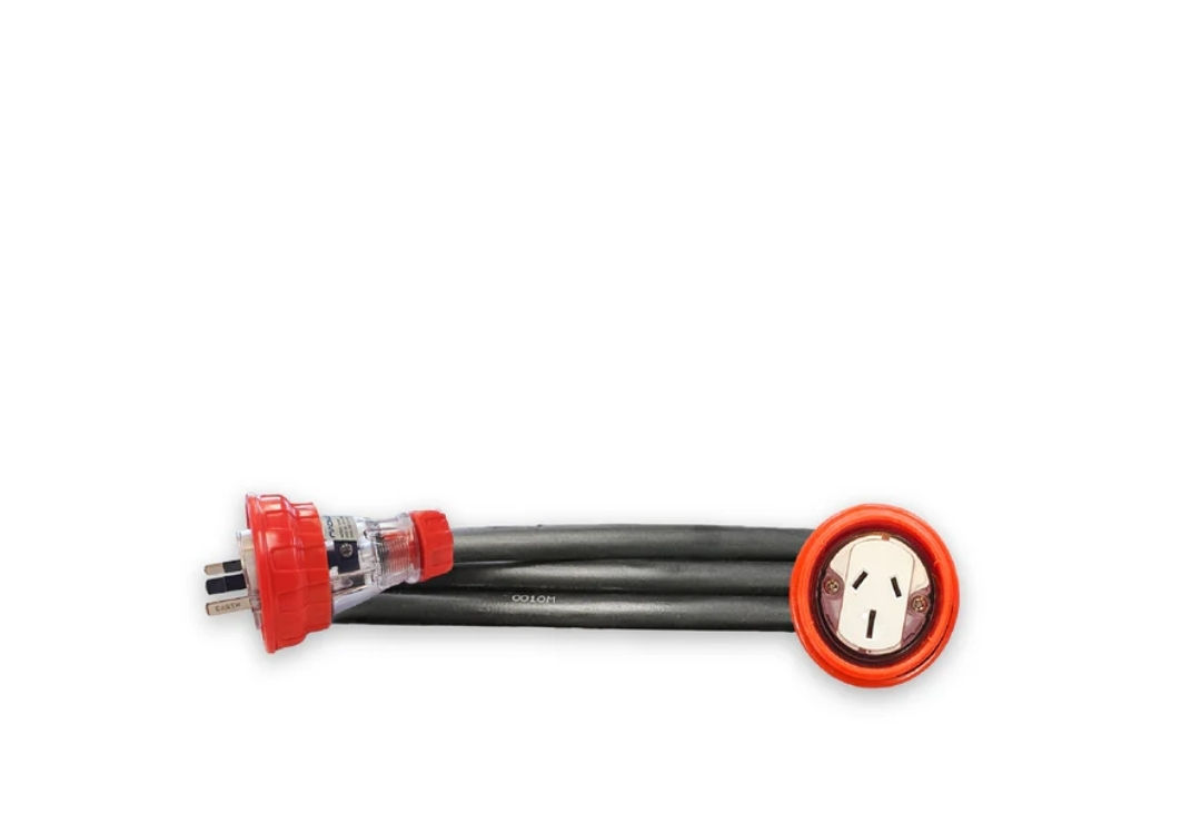 15 Amp Single Phase Extension Lead 3 Flat Pin - 2M