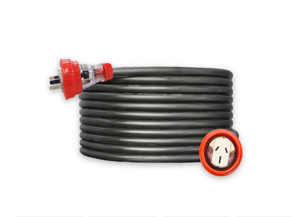 15 Amp Single Phase Extension Lead 3 Flat Pin - 20M