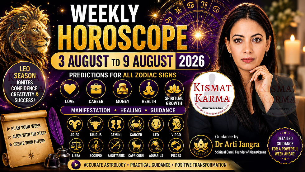 Weekly Horoscope 3 August to 9 August 2026 for All Zodiac Signs | Kismatkarma