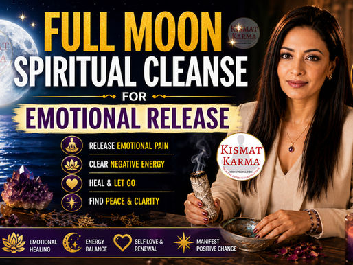 Discover how a Full Moon spiritual cleanse may help release emotional heaviness, negativity, stress, emotional overwhelm, and stagnant energy while supporting healing, manifestation, and spiritual renewal.