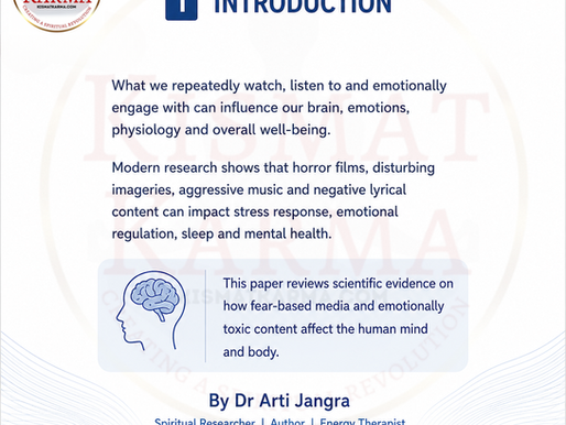 The Psychological Impact of Horror Movies, Dark Music and Fear Based Media | Dr Arti Jangra