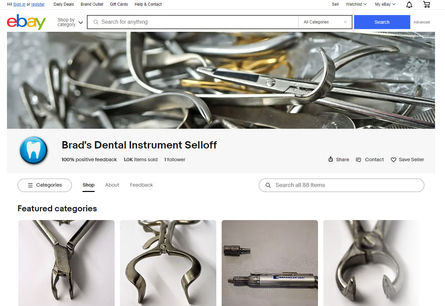 Dental Instrument Selloff