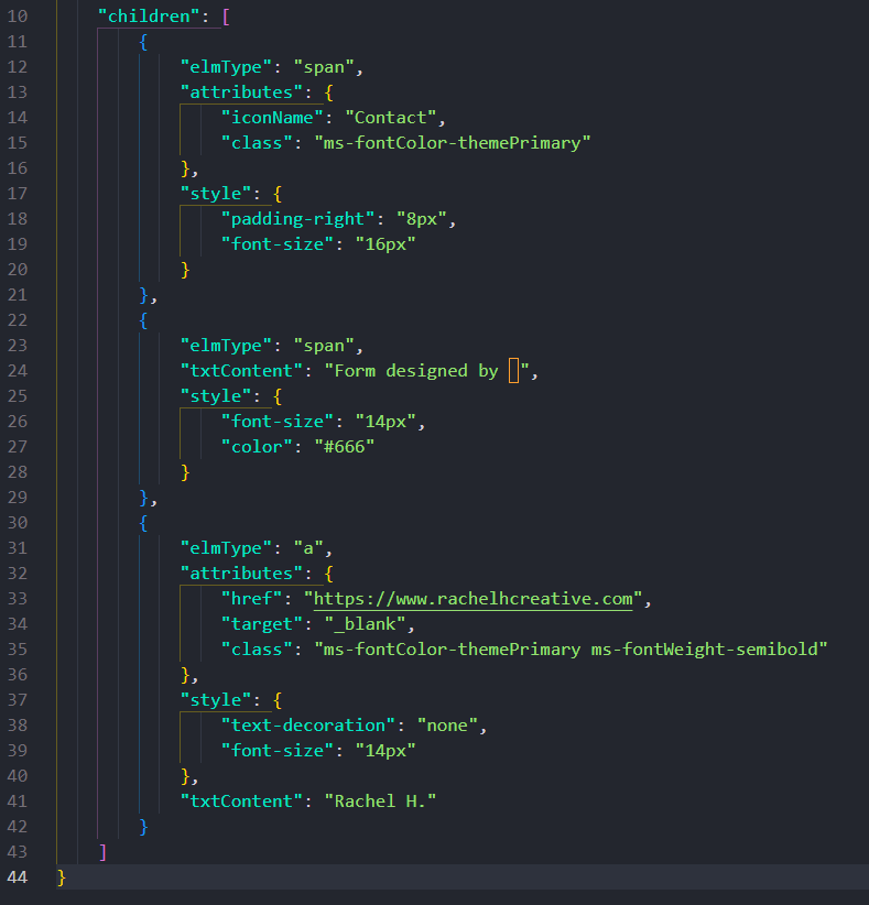 JSON Formatting for Body