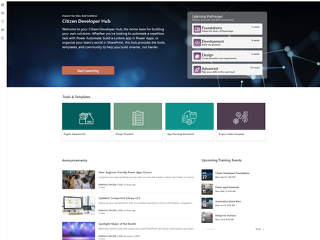Figma to SharePoint - Modern Learning Landing Page