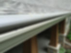 close up of gutter helmet