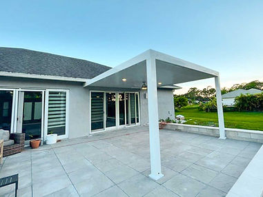 Aluminum patio cover in central fl