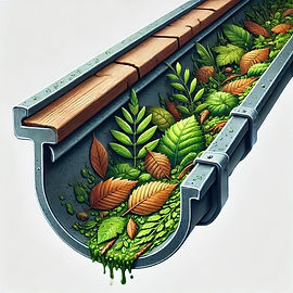 cleaning out gutters summer