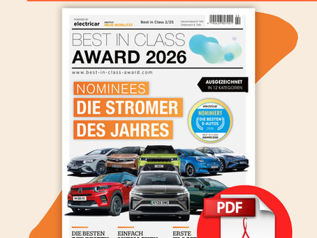 Die neue Ausgabe ist da: NOMINEES - BEST IN CLASS AWARD 2026