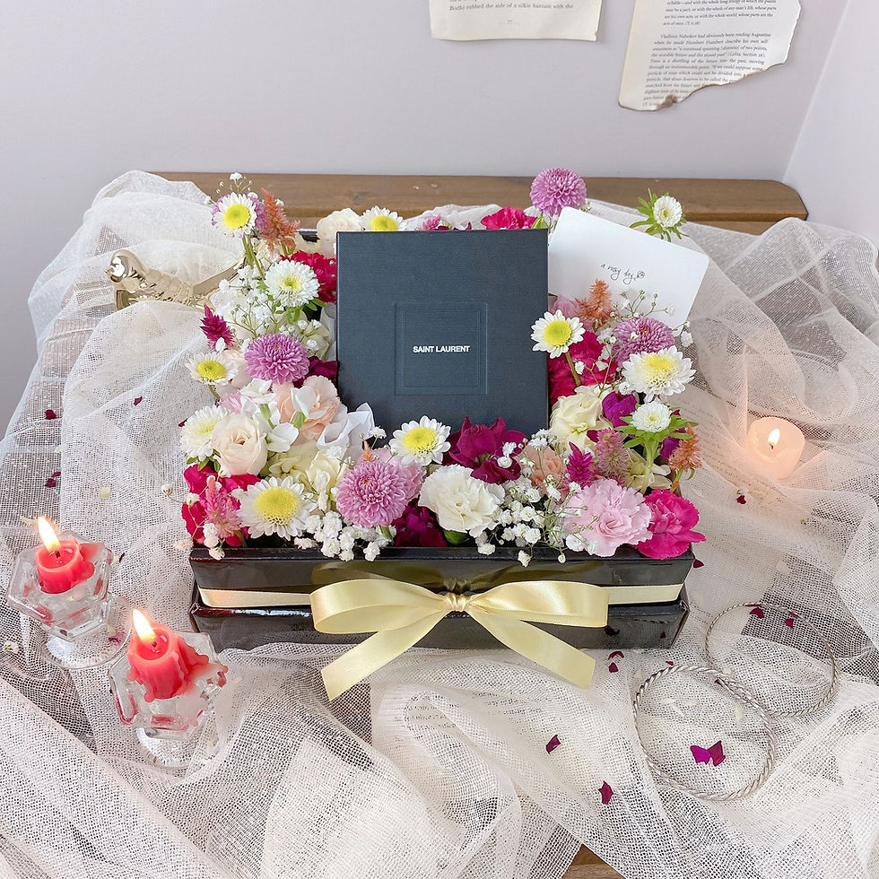 Thumbnail: Large Gift Wrapping- Fresh Flowers