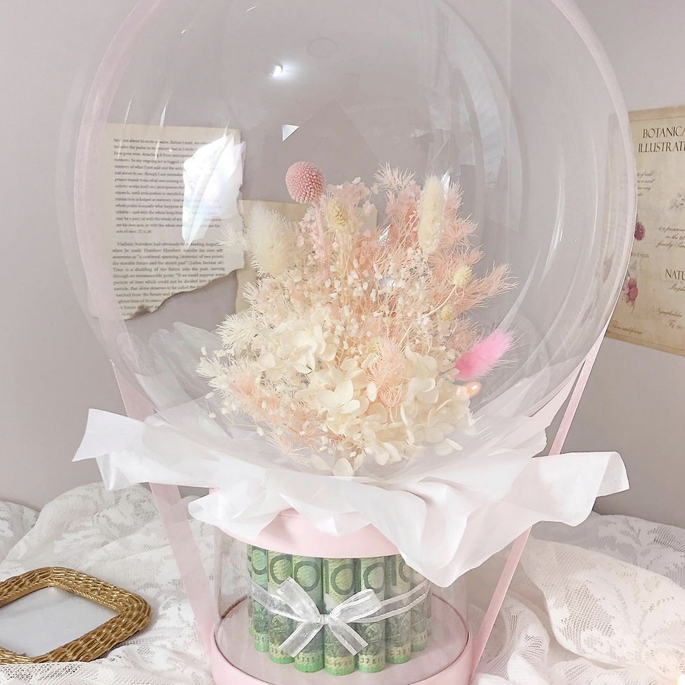 Thumbnail: Preserved & Dried Flower Balloon Money Box