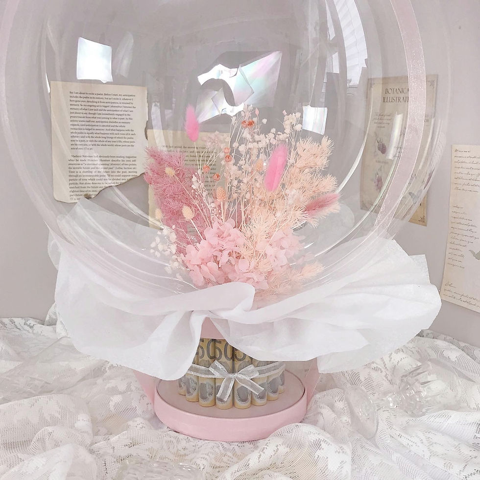 Thumbnail: Preserved & Dried Flower Balloon Money Box