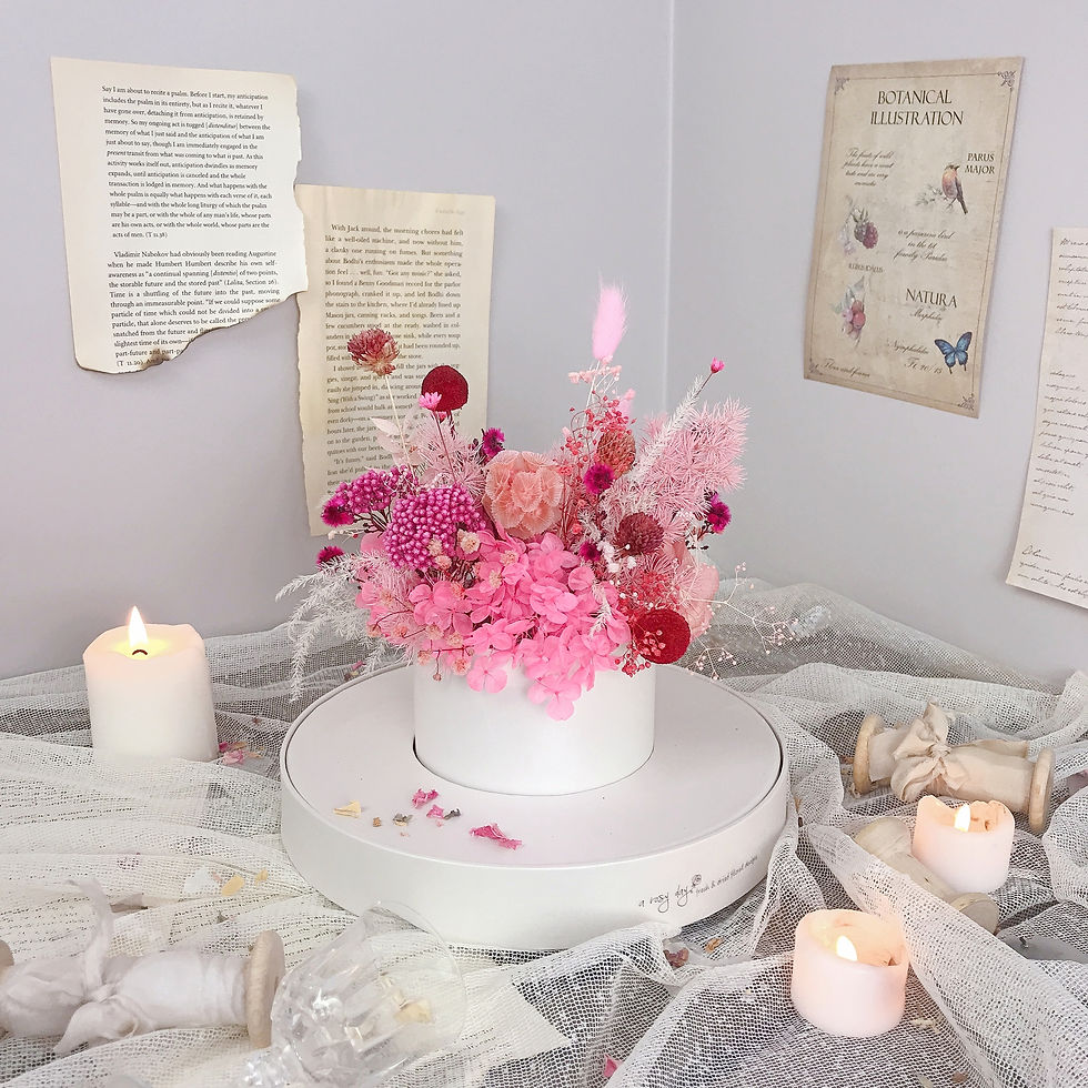 Thumbnail: Dried & Preserved Round Flower Box