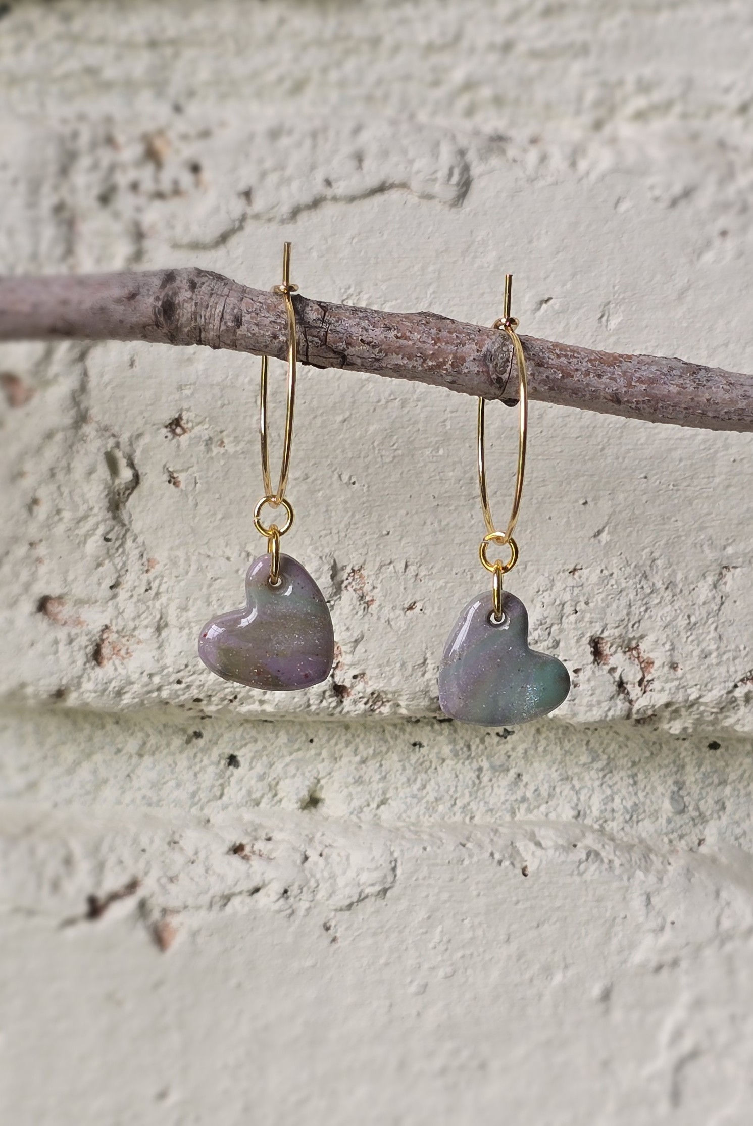 TEAL + PURPLE | Heart Hoop