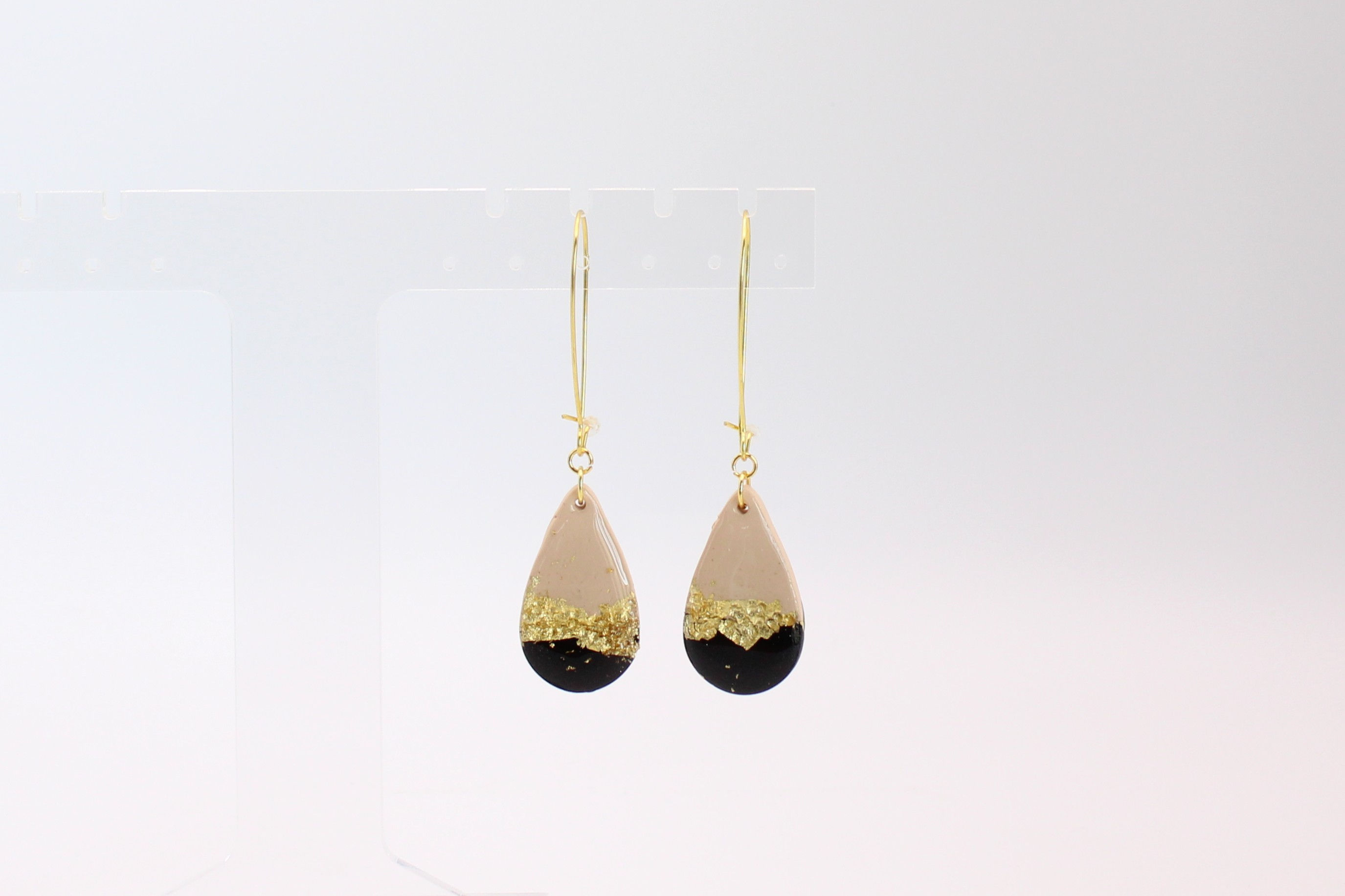 BLACK+ TAUPE | Petal Hoop
