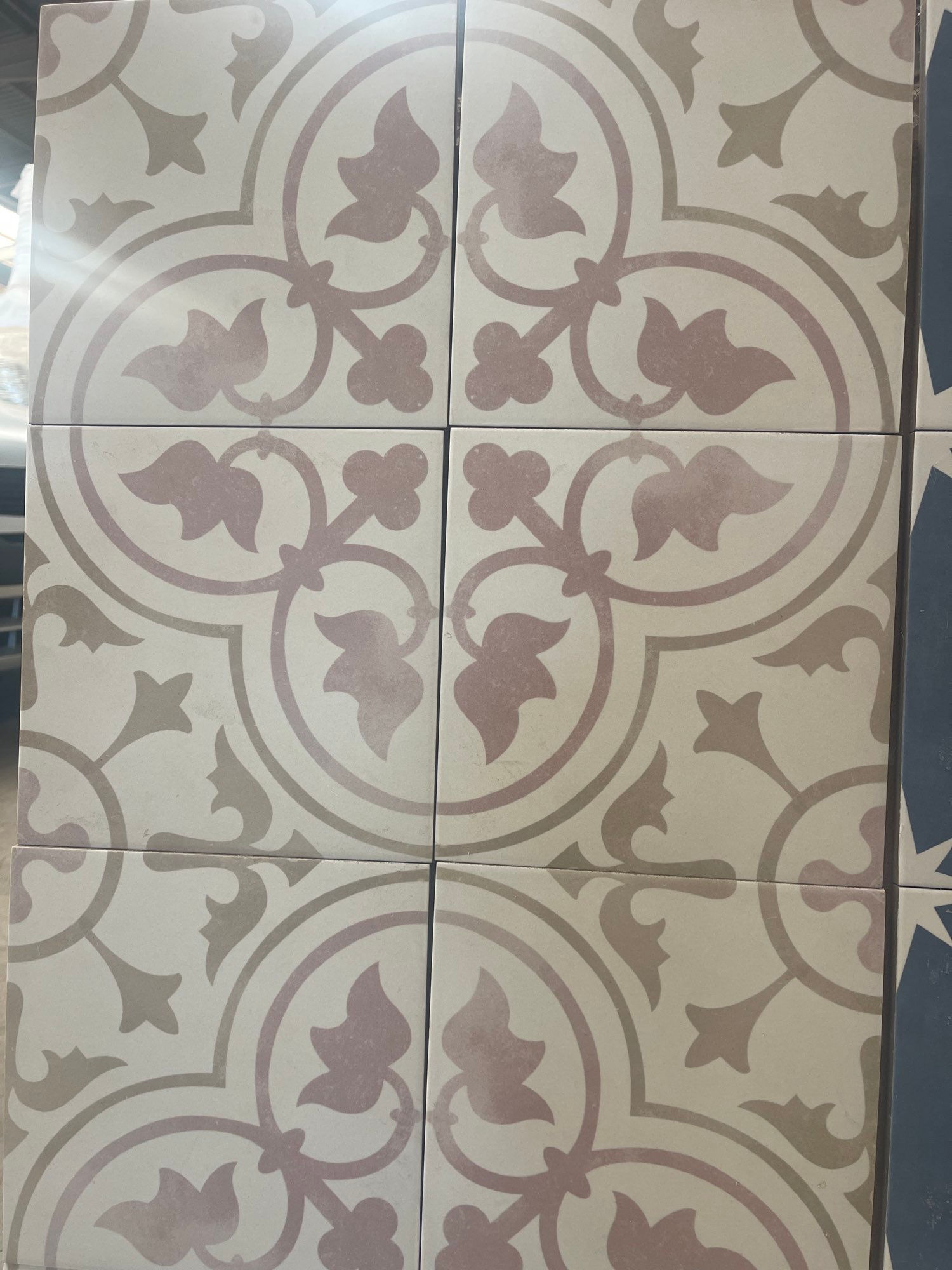 PORCELANICO  FLORES ROSAS 