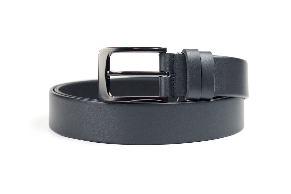 Ремінь класичний темно-сірий 35 мм