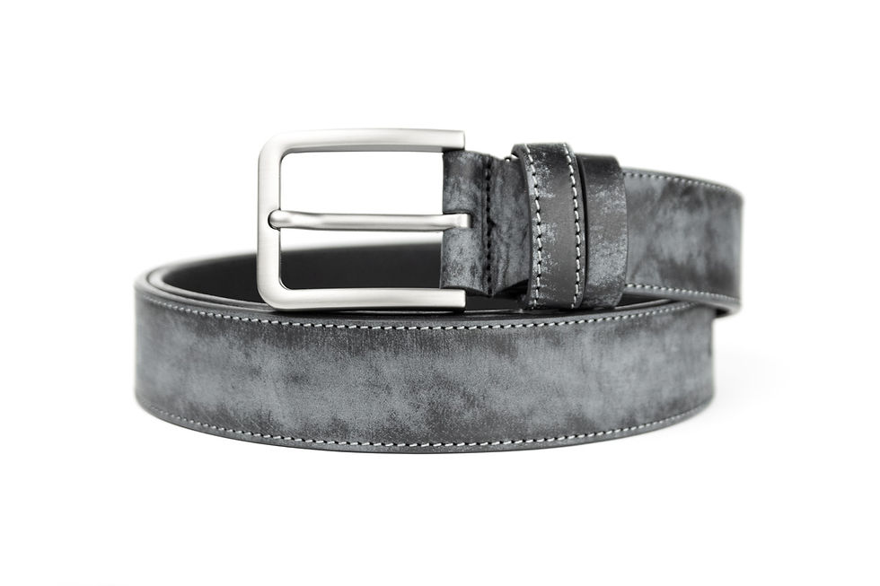 40 мм італійська шкіра сірий прошитий